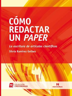cover image of Cómo redactar un paper